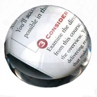 Amlong Crystal Dome Paperweight And Magnifier, 3.25-INCH, Clear New. Price: $17.43.