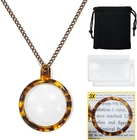 Magdepo 3X Pendant Magnifying Glass Necklace Magnifier Transparent Tortoiseshell New. Price: $17.63.