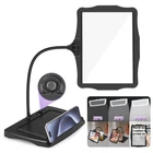 Large 5X Rechargeable Magnifying Glass With Light Stand, 50 Led Flexible ... New. Price: $50.58.