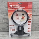 Carson Hand Free Magnifier 4X Bifocal Spot Lens 2X Power Crafting Sewing Reading New. Price: $13.49.