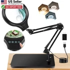 10X 30X Magnifying Glass Led 5IN Lighted Stand Desk Lamp Dimmable From Usa New. Price: $53.88.