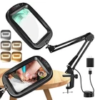 10X 30X Extra Large Magnifying Glass With Light Clamp, Rectangle Hands Fr... New. Price: $42.27.