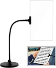 Glass With Stand, 10"X6" Flexible Gooseneck Magnifying, Large Page New. Price: $53.61.