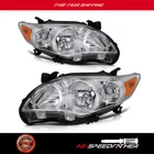 Headlights Fits Toyota For Corolla 2011-2013 Pair Driver + Passenger Sides New. Price: $90.99.