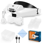 Yoctosun Led Headband Magnifier, Rechargeable Illuminated Magnifying Visor 1X... New. Price: $43.90.
