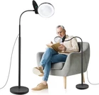 Magnifying Glass With Light Stand 10X 20X, 36 Led Dimmable Floor Black New. Price: $39.42.