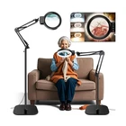 30X 10X Large Floor Magnifying Glass With Light STAND,72 Led Ad... Fast Ship New. Price: $67.99.