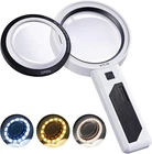 Magnifying Glass With Light, Detachable Dual Lenses, 30 Modes Lighted New. Price: $22.14.
