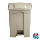 Safco Step Plastic Trash Can Foot Pedal 17 Gallon Garbage For Kitchen New. Price: $137.91.