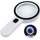 Nazano Magnifying Glass With 12 Led Lights, 3X Double Lens All White New. Price: $16.68.