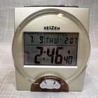 Reizen Talking Atomic Alarm Clock Date Calendar Battery Operated Works, Nice! Used. Price: $19.95.
