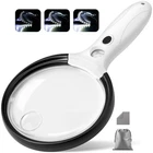 Large Magnifying Glass With Light, 10X 25X 45X Handheld Illuminated Magnifier... New. Price: $29.74.