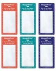 Magdepo 3X Bookmark Magnifying Card Pocket Size Plastic Fresnel Lens (6 Clear New. Price: $16.64.