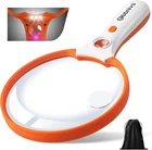 Large Magnifying Glass With Light, Magnifier 10X 20X 45X Handheld Illuminated New. Price: $34.99.