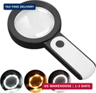 Jmh Magnifying Glass With Light, Handheld Large 18LED Cold New. Price: $15.61.