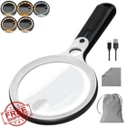 Basejkco Magnifying Glass 48 Led Black Handle New. Price: $44.99.