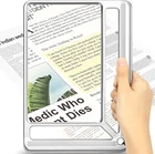 5X Full Page Magnifying Glass For Reading, Lightweight Rectangular Magnifier Pro New. Price: $20.73.