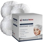 21" Disposable Bouffant Caps Case Of 1000, White Hairnets, Non-woven, Non-p... New. Price: $100.15.