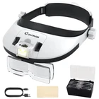 Colfuline Magnifier With Light, Headband Magnifying Glass 5 Interch... New. Price: $34.01.