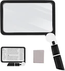 5X Magnifying Glass With Light, Lightweight Full Page Magnifier For Reading, Lar New. Price: $28.79.