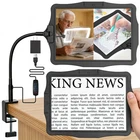 Magnifying Glass Large Rectangular Dimmable Led Desktop Lamp Hands Free New. Price: $40.33.