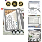 Magnifying Glass With Light, Rechargeable 5X Large Page Magnifier For Reading... New. Price: $30.39.