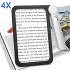 Folding Handheld Magnifying Glass 4X 20X Full Page Rectangular Reading Magnifier New. Price: $11.86.