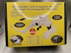 Rechargeable Led Headband Magnifier Glasses Bracket Interchangeable Lens Used. Price: $8.99.