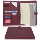 Wonderpool Pu Leather Portfolio Holder Ring File Document A4, Wine Red New. Price: $43.99.