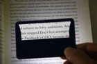 Portable Magnifiers Built-in Led Can Stick On Card-sized, Blue New. Price: $17.84.