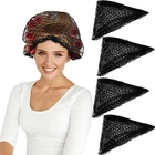 Willbond 8 Pcs Cotton Triangle Hair Net For Rollers, Women Piece Set, Black New. Price: $18.38.