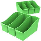 Storex Large Green Bin 6 Pack Sturdy Caddy For Organizing Books And Papers New. Price: $32.59.