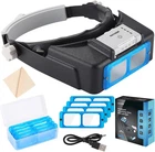 Magnifying Glasses With Light For Close Work, Rechargeable Headband Magnifier New. Price: $45.49.