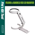 Proskit MA-025 Folding & Handheld Usb Led Magnifier Placement,dual Lenses New. Price: $21.89.