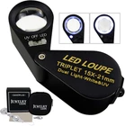 15X Magnifier Jewelry Loupe Led Uv 21MM Triplet Lens Optical Glass Pocket Gem New. Price: $32.15.
