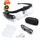 Led Head Mount Magnifier Glasses With 3 Detachable New. Price: $34.99.