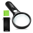 3X 45X Magnifying Glass Lens Black Handheld Reading Inspection Jewellery Crafts New. Price: $12.35.