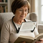 Magnifying Glass With Light For Reading,hands Free Page Magnifier Bo New. Price: $44.78.