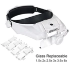 Headband Magnifying With Light, Rechargeable Glasses 1X To New. Price: $46.99.