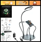 Helping Hands Soldering Station With 3X Magnifying Glass & Light, 4 Flexible Arm New. Price: $55.99.