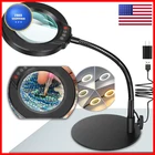 Krstlv 10X Magnifying Glass Light Stand 5 Color Modes Stepless Dimmable Led New. Price: $61.08.