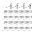 Polmart 6" Heavy Duty Silver Slatwall Panel Hooks Pack Of 96 (6-INCH) New. Price: $64.59.