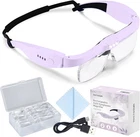 Magnifying With Light, 0.75X-4.0X Glasses, Rechargeable Head New. Price: $35.31.