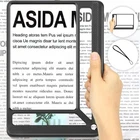 Tobegiga 5X Full Page Magnifying Glass For Reading, Lightweight Rectangular Used. Price: $13.20.