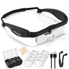 Dilzekui Magnifying Glass With Light 1.5X To 5.0X, Rechargeable Black New. Price: $34.52.