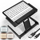 Hqgzql 6X Large Magnifying Glass For Reading Rechargeable Led Magnifier New. Price: $32.86.