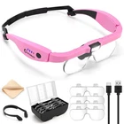 Guoubuo Magnifying Glass With Light, Pink New. Price: $33.96.