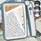 Magnifying Glass For Reading, Rechargeable Large Page 5X/500%, Blue White New. Price: $35.12.