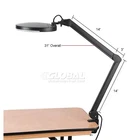 Global Industrial 5 Diopter Led Magnifying Lamp With Covered Metal Arm, Black New. Price: $89.95.
