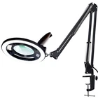 Magnifying Glass 12X Led Light Clamp Dimmable Adjustable Arm Black Kirkas Lumens New. Price: $89.99.